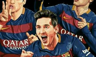 内马尔发文恭喜梅西